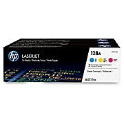 HP 128A (CF371AM) Cyan, Magenta & Yellow Original LaserJet Toner Cartridges, 3/Pack, Ink and Toner, Hewlett Packard, Asktech Business Equipment Repair and Sales, [variant_title] - Asktech Business Equipment