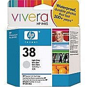 HP 38 Light Gray Pigment Original Ink Cartridge (C9414A), Ink and Toner, Hewlett Packard, Asktech Business Equipment Repair and Sales, [variant_title] - Asktech Business Equipment