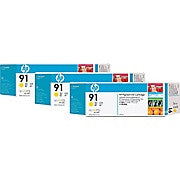 HP 91 Yellow Ink Cartridge, 3/Pack (C9485A), Ink and Toner, Hewlett Packard, Asktech Business Equipment Repair and Sales, [variant_title] - Asktech Business Equipment